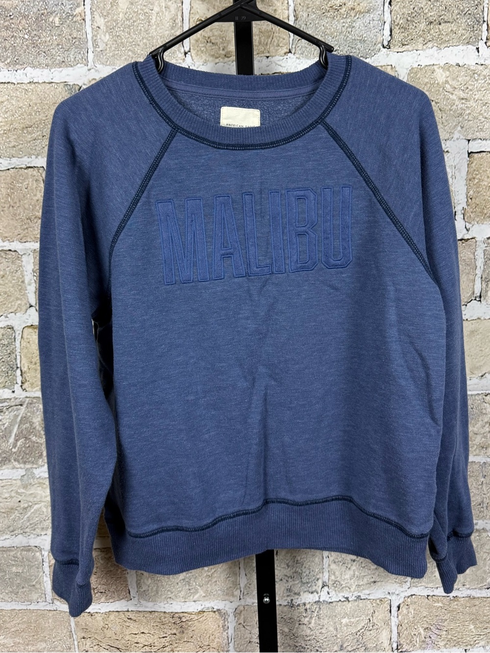American Eagle Malibu Blue Crewneck Sweatshirt Size Small